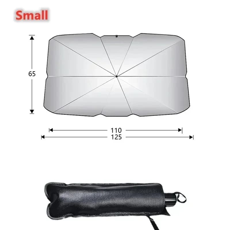 Pare-soleil pour pare-brise de voiture, Protection UV, isolation thermique, pliable, ajustement univ