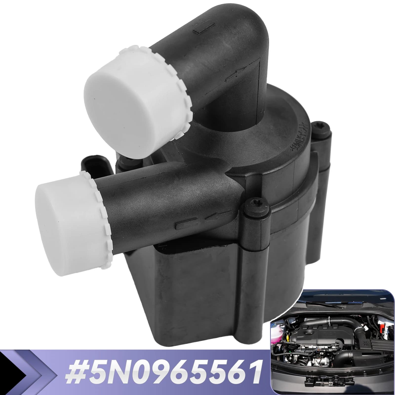 Pompe à Eau de Refroidissement Auxiliaire de Voiture, pour Audi A1 A3 Q3 TT VW Golf Passat Skoda Sea