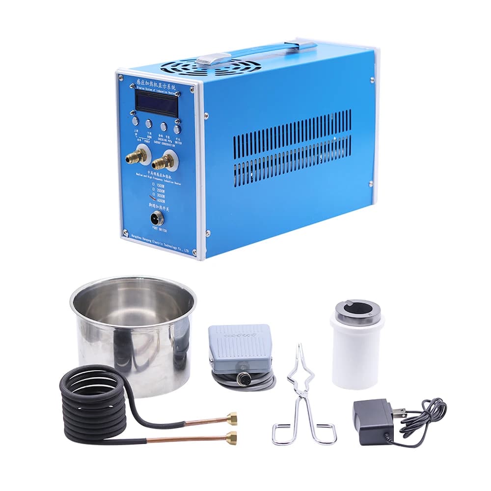 Machine de Chauffage à Induction de 12kW, Four de Fusion des Métaux, Équipement de Trempe des Métaux