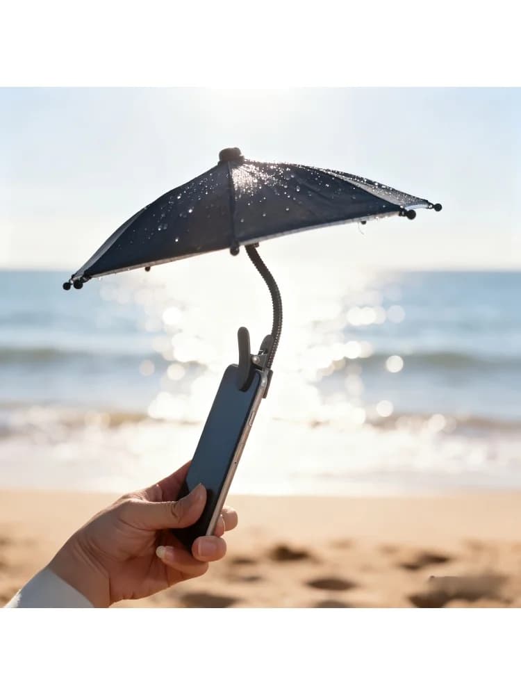 Pare-soleil flexible pour téléphone, anti-reflet, protection contre la pluie, pour photographie en e