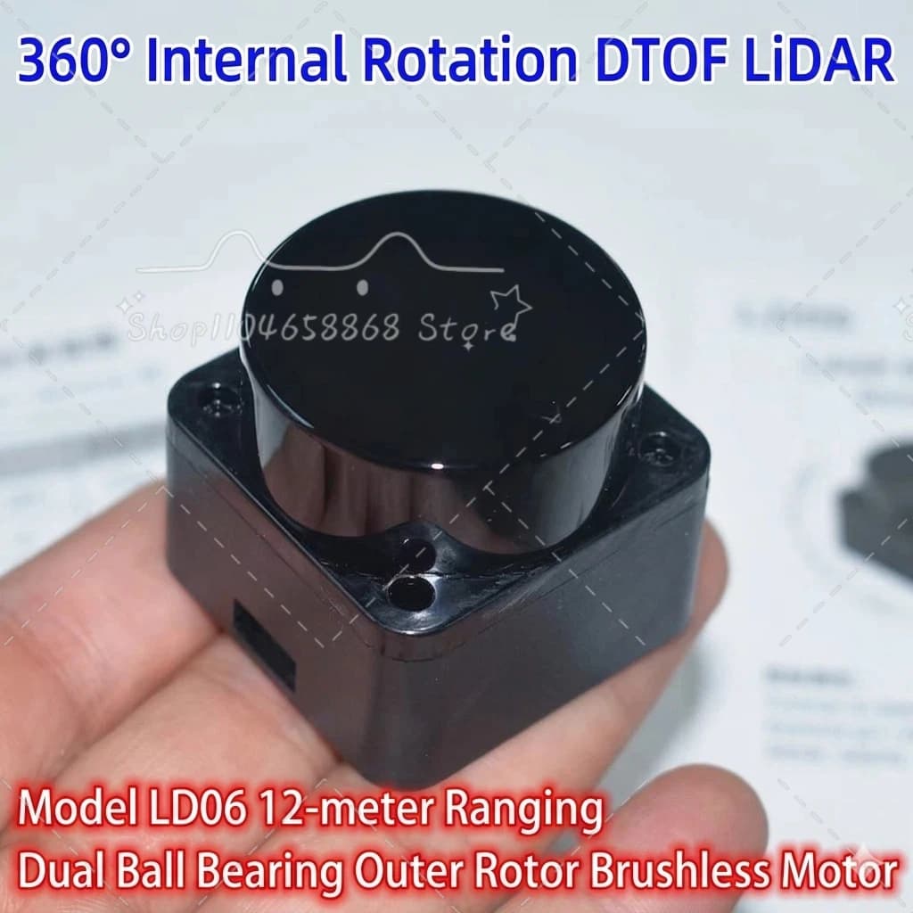 Module Lidar 360 °   Capteur de détection d'obstacles par radar DToF LD06 Mini, rotation interne, po