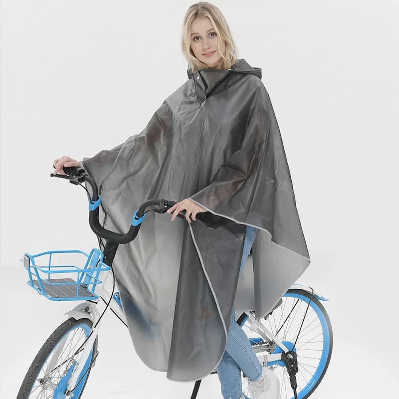 Manteau de pluie pour vélo, poncho à capuche, cape coupe-vent, couverture de vélo de mobilité, utilisation dans la neige
