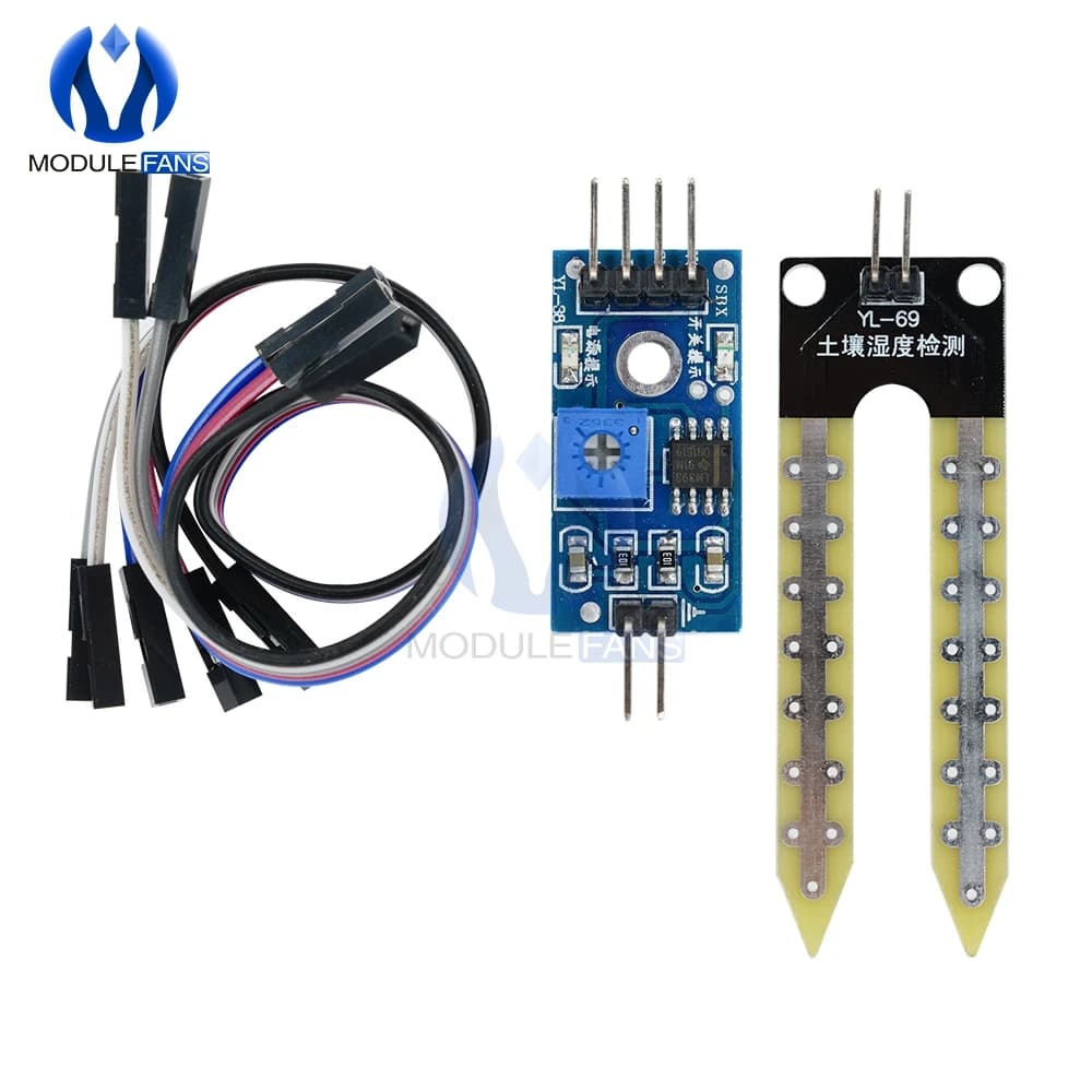 Capteur d'humidité avec hygromètre pour sol, Module pour carte de développement Arduino, Interface de sortie analogique 3.3V-5V