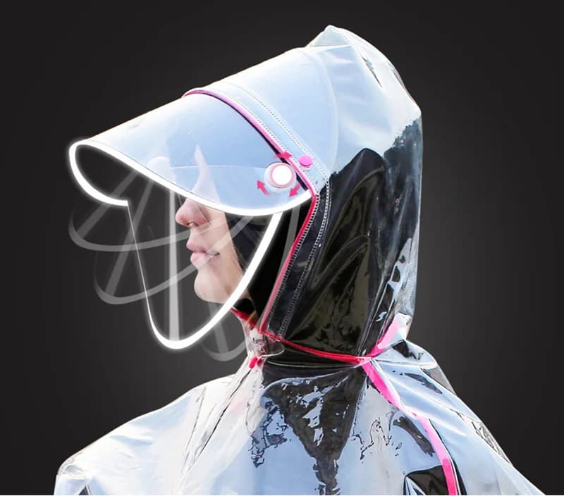 Manteau de pluie pour vélo, poncho à capuche, cape coupe-vent, couverture de vélo de mobilité, utilisation dans la neige