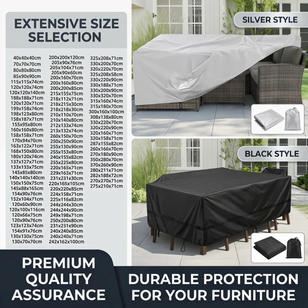 Housse de protection pour meubles de jardin – imperméable