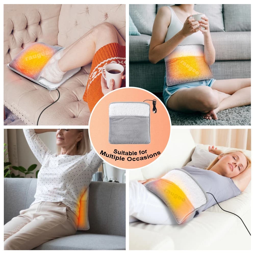 Chauffe-pieds USB chauffe-pieds électrique coussin chauffant chauffage rapide doux en peluche chauffe-pieds électrique pour la maison chauffe-pieds chauffant