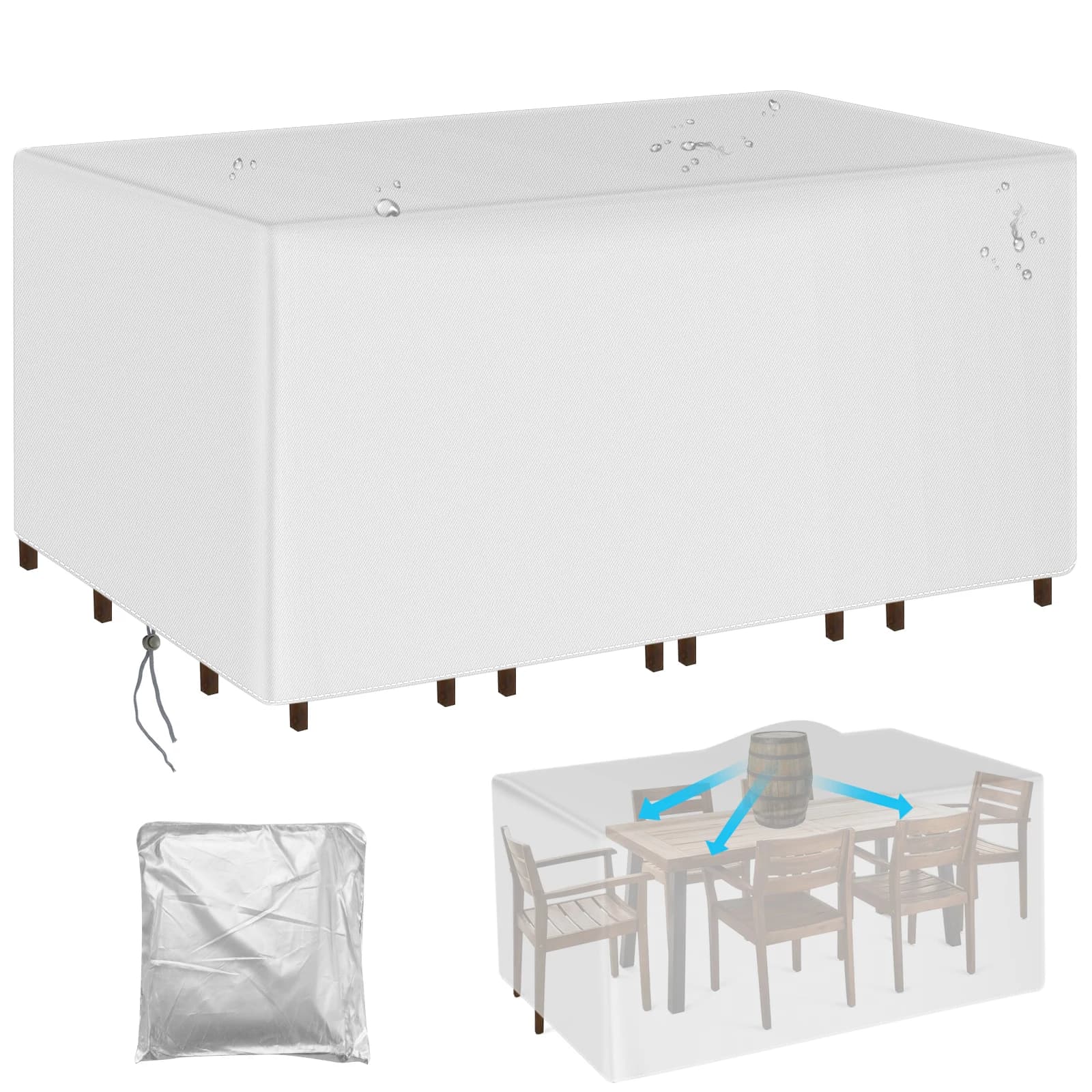 Housse de protection pour meubles de jardin – imperméable