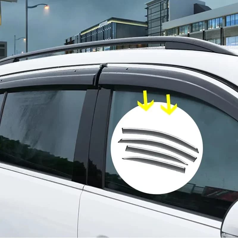 Pare-soleil et pluie pour BMW Bery F25 2011 ~ 2017 2016, 4 pièces, déflecteurs de vent, pare-pluie, pare-brise automatique, accessoires de voiture