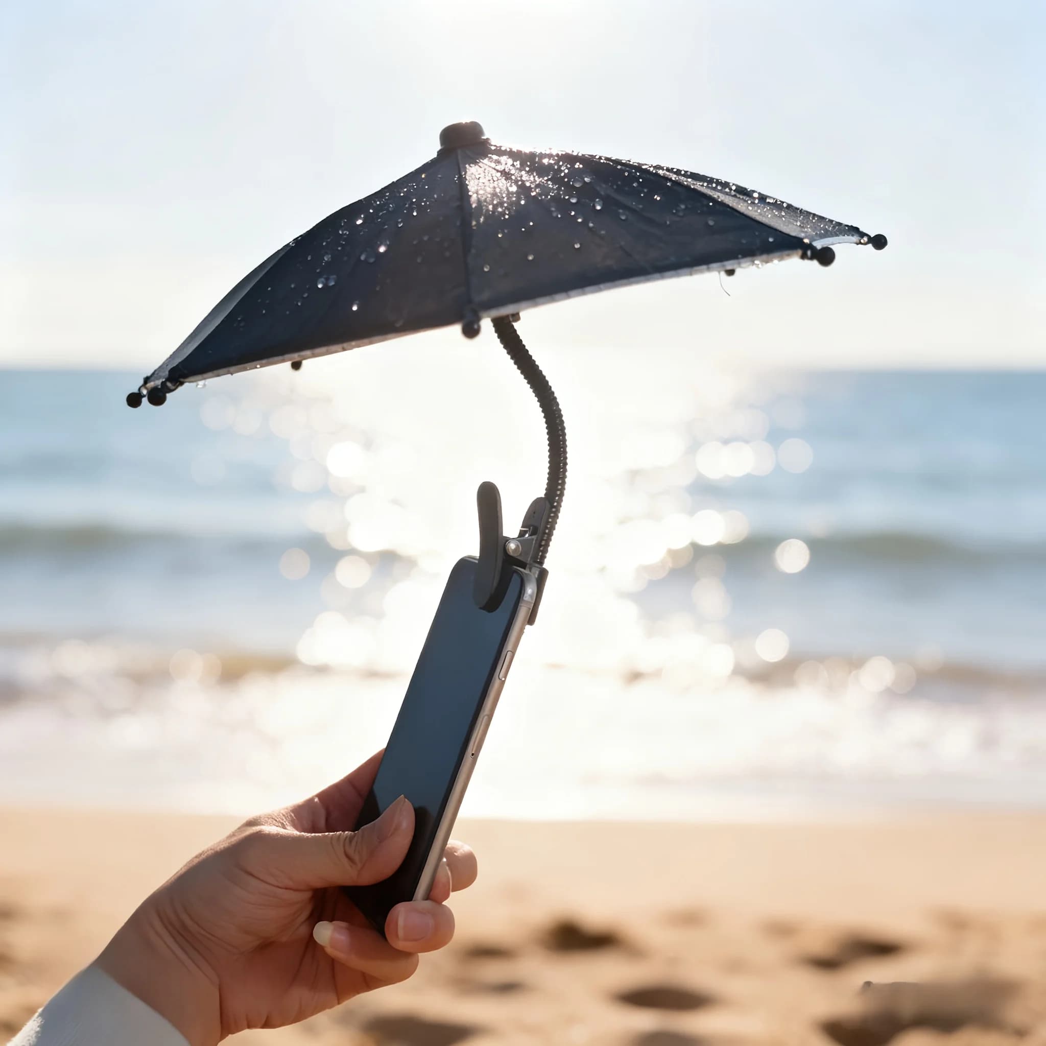 Pare-soleil flexible pour téléphone