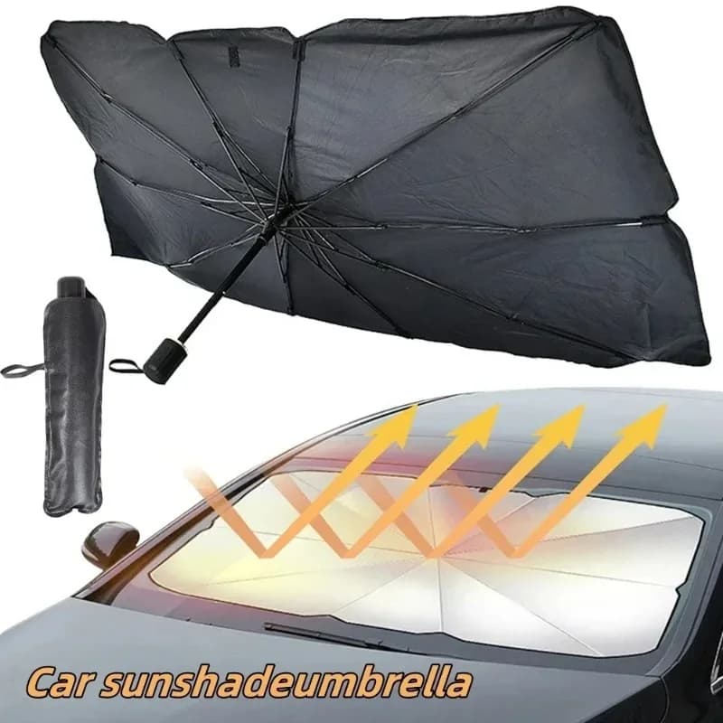 Pare-soleil pour pare-brise de voiture, Protection UV, isolation thermique, pliable, ajustement universel, Installation facile pour voitures, Parasol