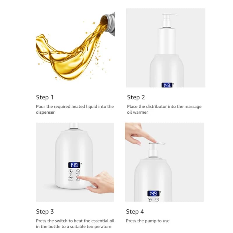 Chauffe-huile de Massage, outil de Massage spécial pour Lotion, avec écran LED, distributeur de chauffage de Gel, adapté au Salon de Spa de beauté à domicile