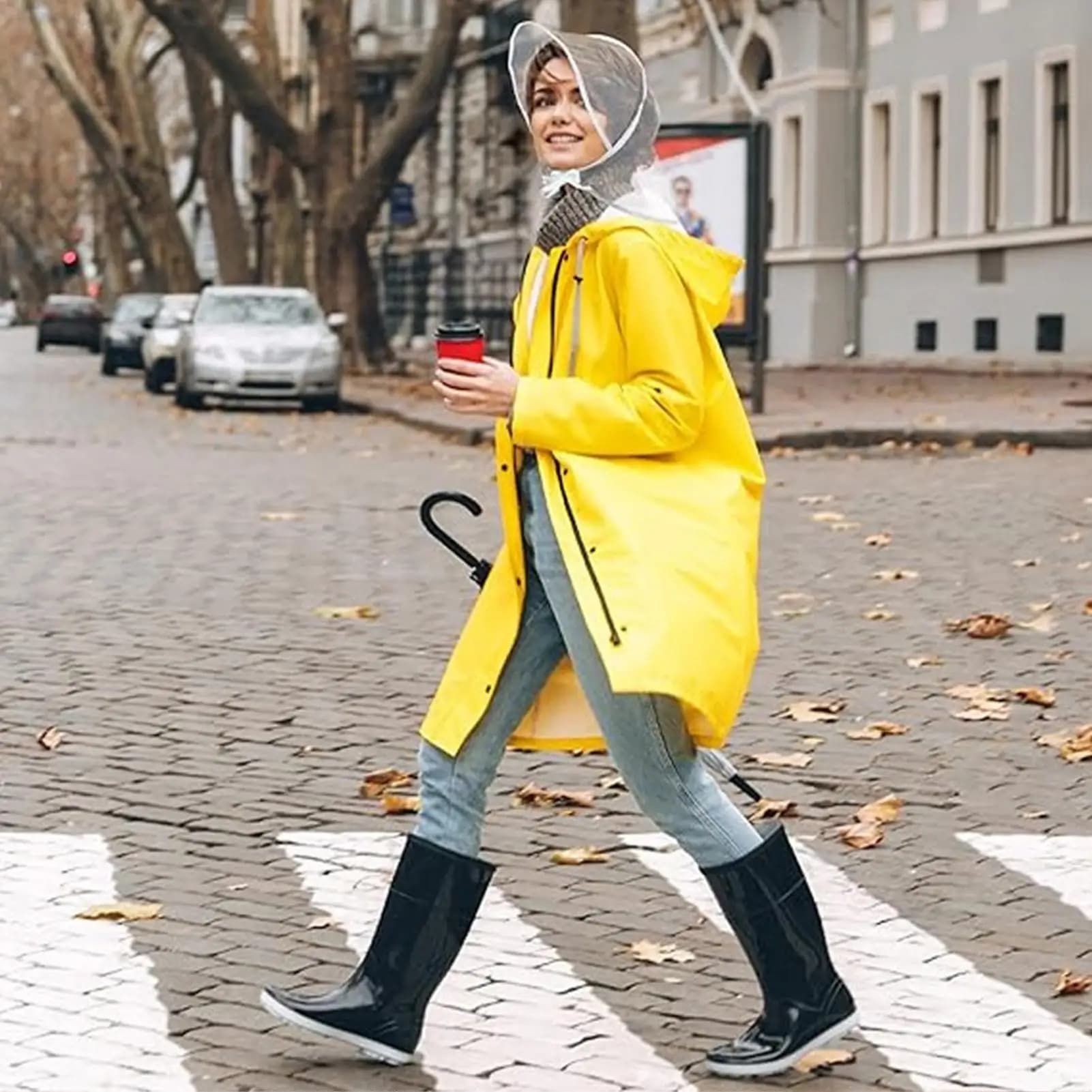 Chapeau de pluie réutilisable transparent avec visière, imperméable, pour femme, petite amie, mère, voyage