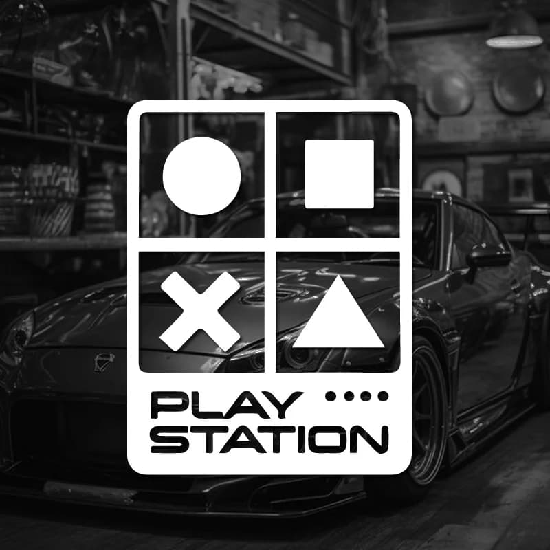 Autocollants "PLAY STATION" pour les amateurs de jeux, amusants et créatifs, autocollants de haute qualité pour voitures, camions, motos et médicaments portables!