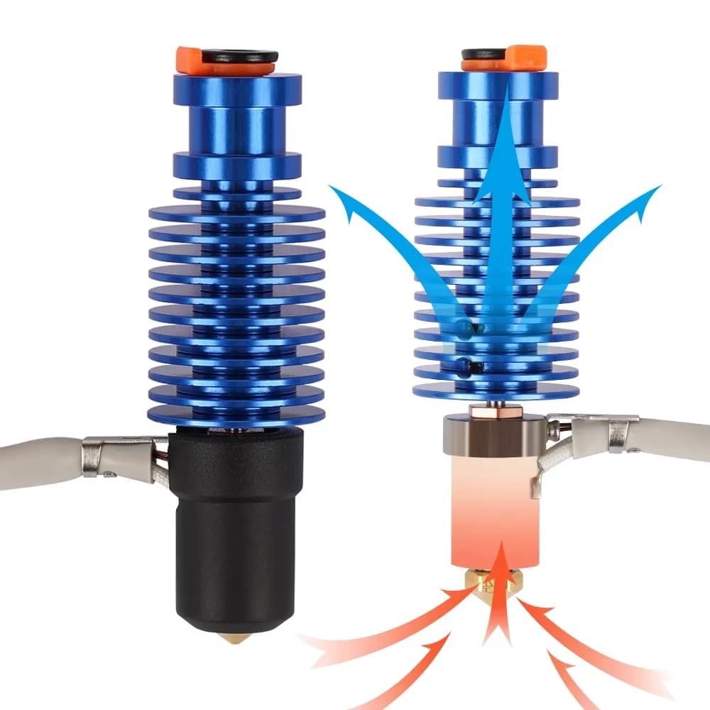 Volcano Hotend E3D V6 24V 50W 60W pour imprimante 3D Voron 2.4, tête d'impression à noyau chauffant en céramique pour Voron Prusa Ender 3 CR10 MK3S.