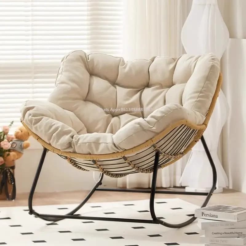Fauteuil inclinable, canapé, chaise à bascule, salon, simple, loisirs, chambre à coucher, nid d'oiseau, extérieur, rond, chaise nid paresseux d'extérieur