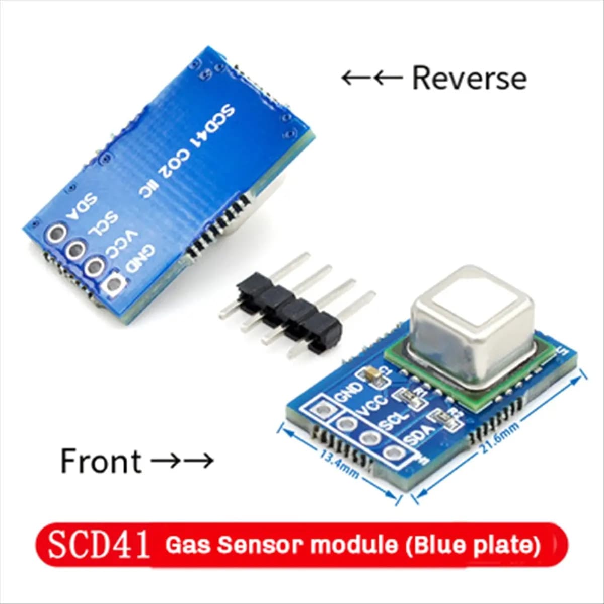 Le module de capteur de gaz SCD41 détecte le dioxyde de carbone CO2, la température et l'humidité dans un seul capteur, communication I2C