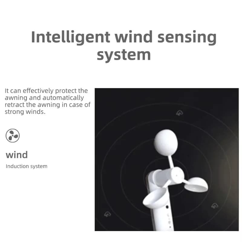 Auvent rétractable électrique étanche à cassette complète