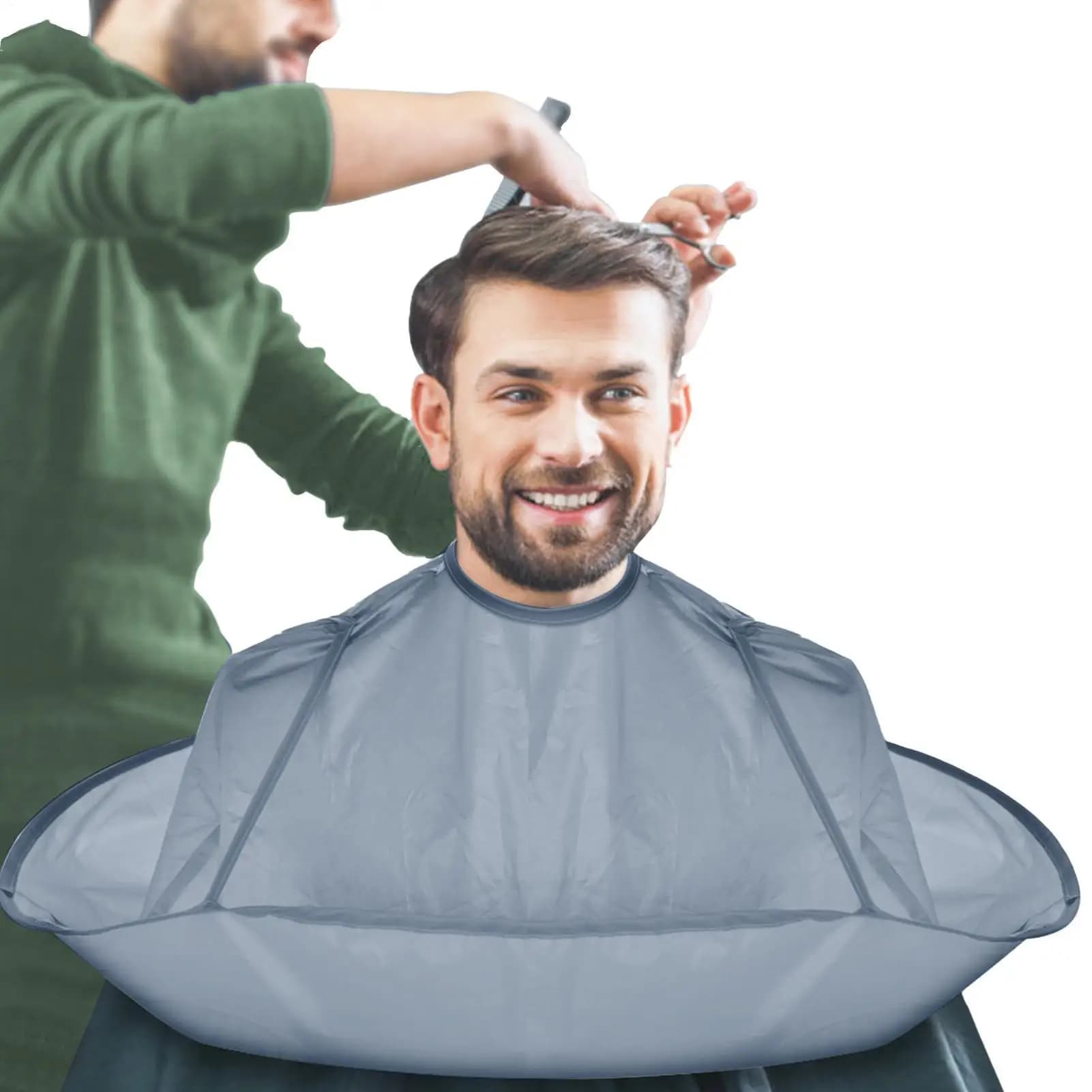 Cape de coupe de cheveux imperméable Cape de coupe de cheveux Cape de barbier Cape parapluie pliable outils de coupe de cheveux Cape de Salon accessoires de barbier