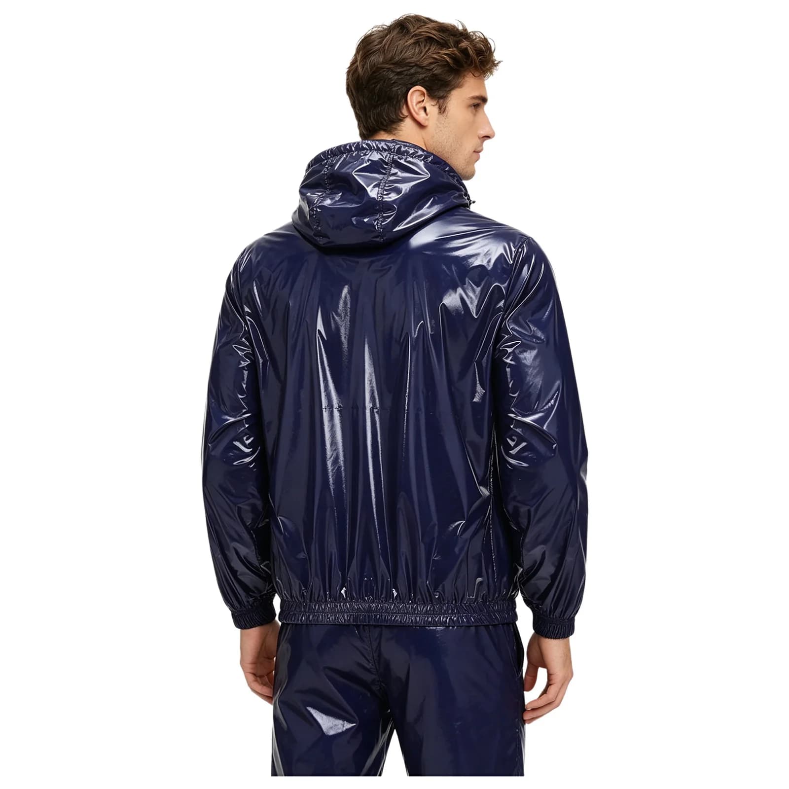 Veste imperméable à capuche pour hommes