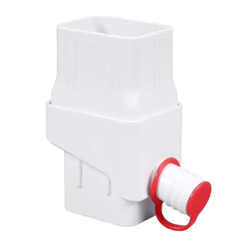 1 ensemble de déviateurs d'eau de pluie pour gouttières - Système de drainage de gouttière facile à installer avec tuyaux flexibles (14,1 po à 50,2 po)