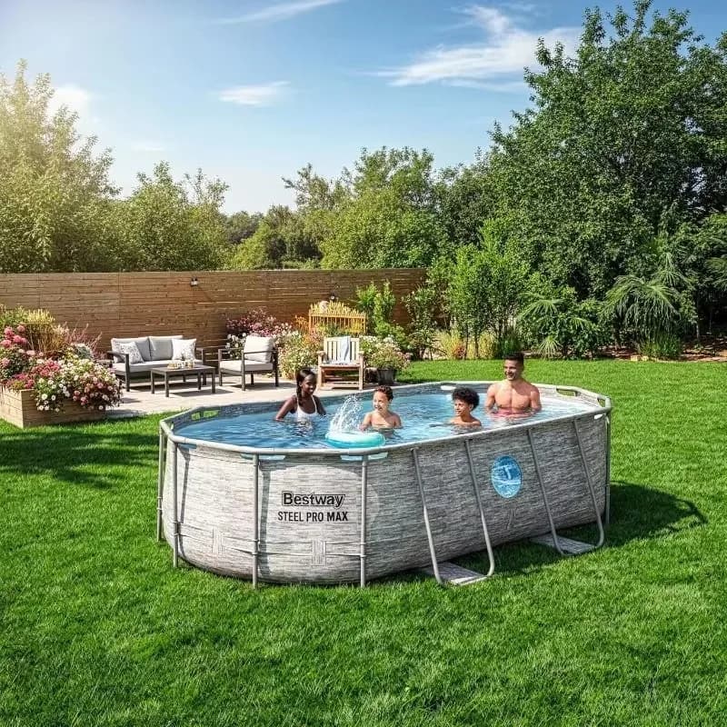 Piscine hors sol ovale Bestway Power Steel Swim Vista