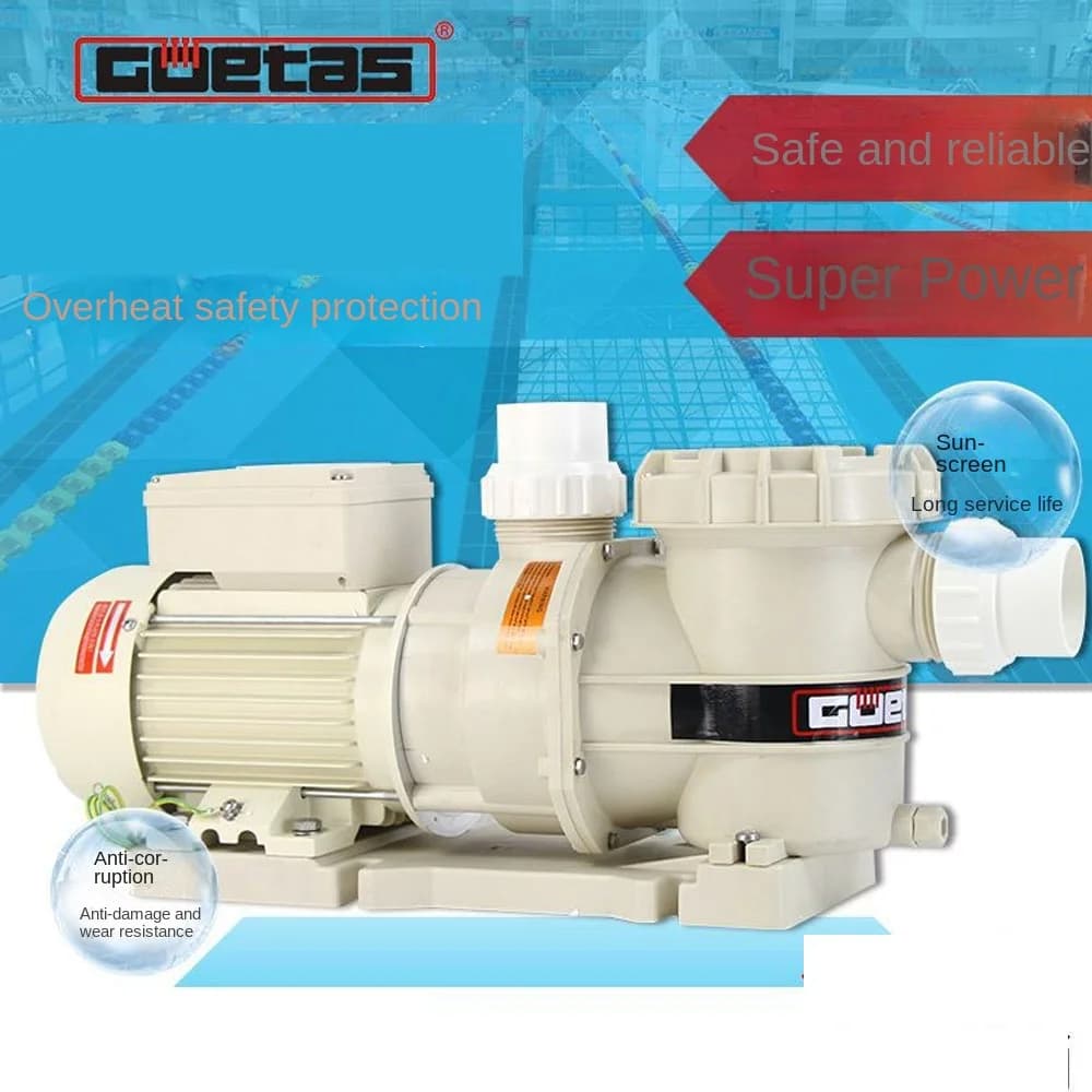 Pompe à eau de cowculation pour piscine 220V, pompe de piscine spa, pompe à eau de bain à haute température, booster de chauffage 1,2 hp/1,5 hp