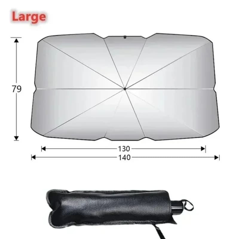Pare-soleil pour pare-brise de voiture, Protection UV, isolation thermique, pliable, ajustement universel, Installation facile pour voitures, Parasol