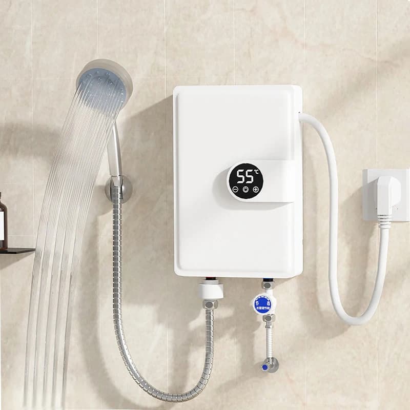 Chauffe-eau électrique à onduleur intelligent chauffe-eau instantané douche à chauffage rapide chauffe-eau à chauffage instantané commandes tactiles LED