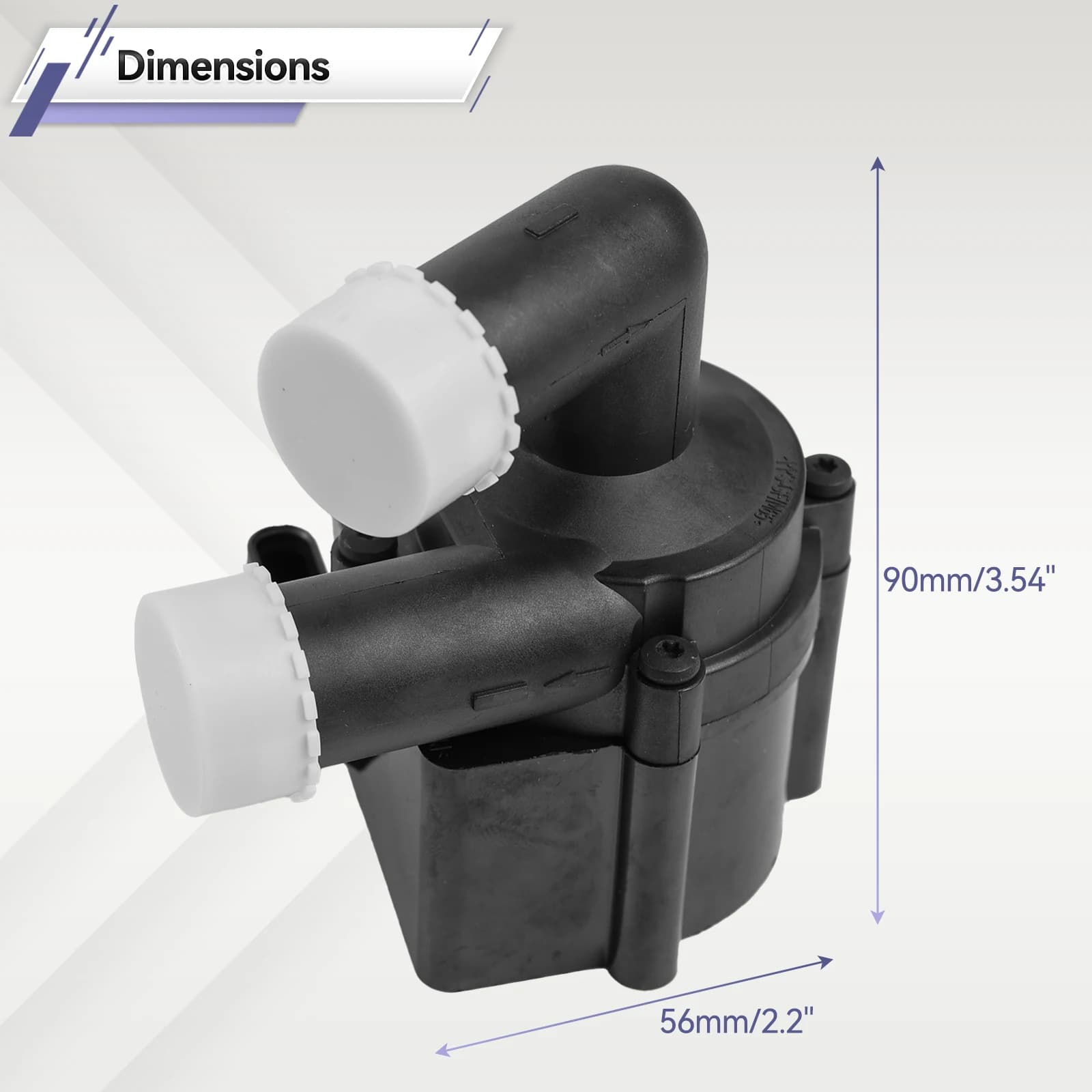 5N 0965561   Pompe à eau de refroidissement auxiliaire pour voiture, 5N0 965 561, pour Audi A1 A3 Q3 TT VW Golf Passat Skoda Seat 1.6 TDI 2.0 TDI 5N 0122093