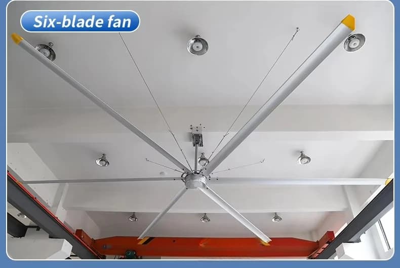 Ventilateurs de plafond industriels lourds personnalisés HVLS de 8 à 10 pieds pour entrepôt, grand volume d'air, ventilation à haut débit