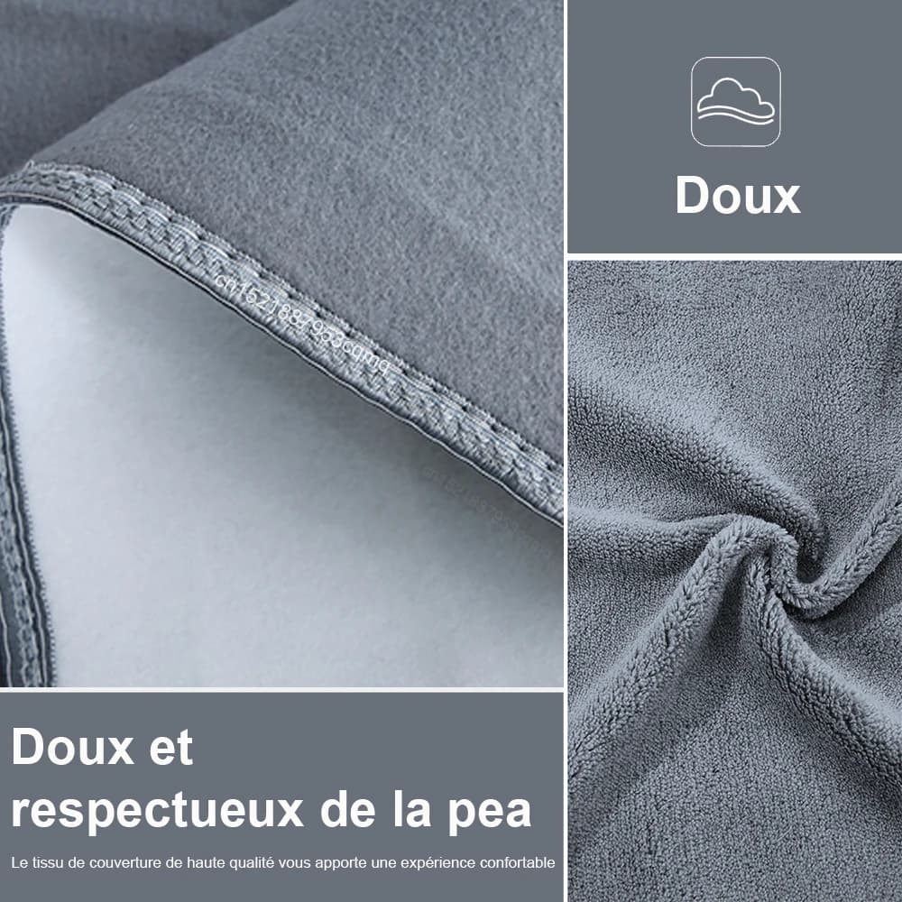 Couverture Chauffante Électrique 220V, Couverture Chauffante Électrique Plus Épaisse avec Thermostat Automatique, Chauffe-Corps, Matelas Thermique pour Chambre, Couverture Chauffante