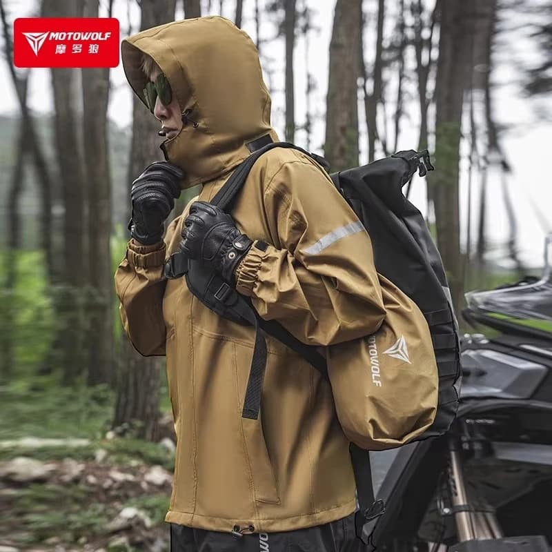 MOTOWOLF moto imperméable costume prévention des tempêtes veste imperméable pantalon motocycliste cavalier imperméable Camping en plein air
