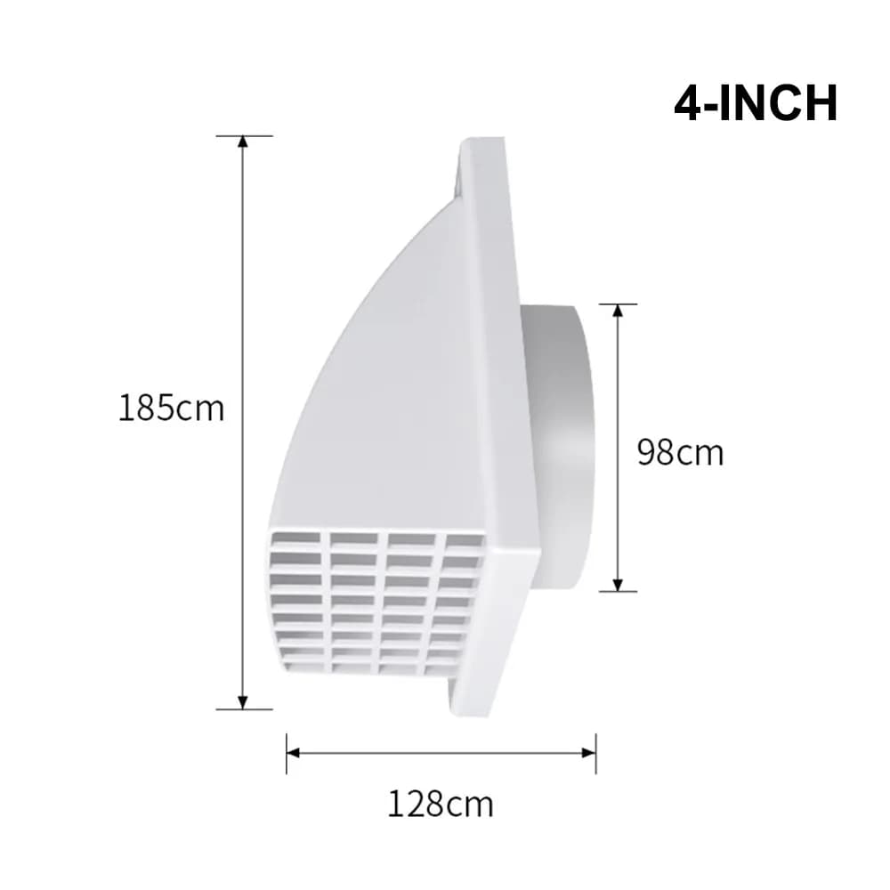 Grille de ventilation murale extérieure en ABS