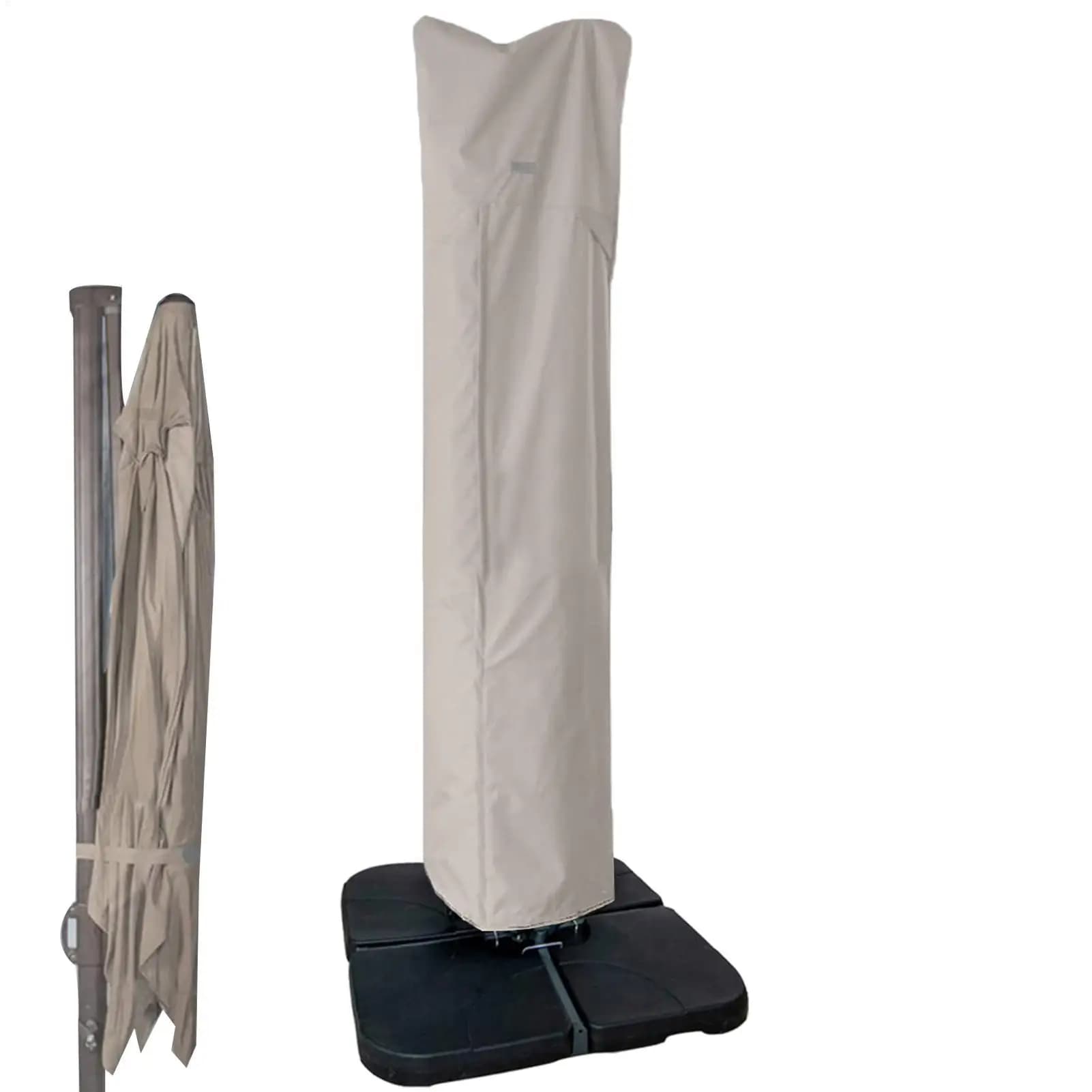 Housse de parasol cantilever imperméable avec fermeture éclair