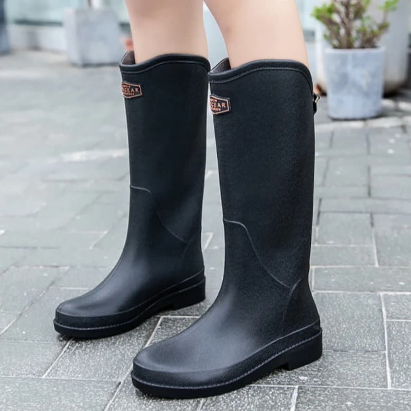 Bottes de pluie pour femmes antidérapantes, chaussures de travail tendance, imperméables, durables, en caoutchouc, haute qualité, nouvelle collection été 2026, vente chaude