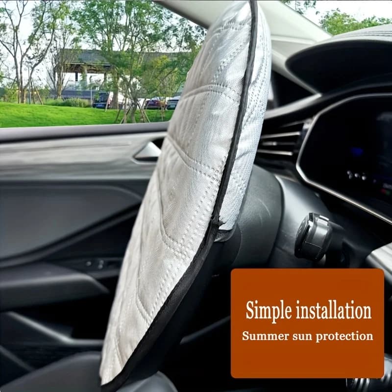 Housse universelle pour volant de voiture - Isolation thermique, protection solaire, conception résistante aux hautes températures, adaptée à divers véhicules