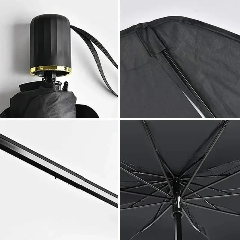 Pare-soleil pour pare-brise de voiture, Protection UV, isolation thermique, pliable, ajustement universel, Installation facile pour voitures, Parasol