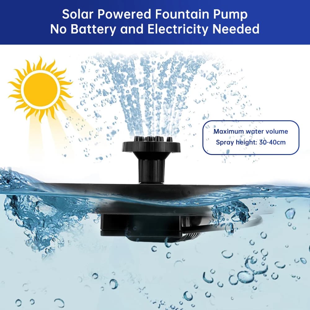 Pompe solaire pour fontaine 150L/h
