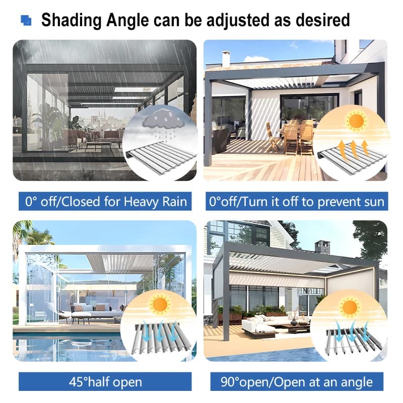 Pérgola en aluminium 3x4
