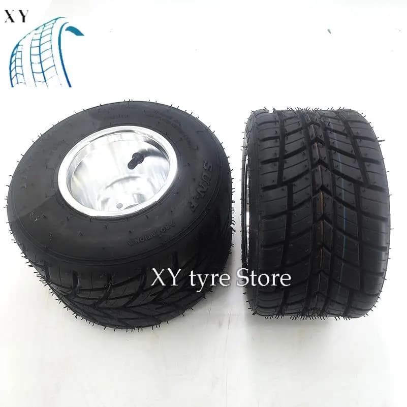 Pneus tubeless 10x4.50-5 et 11x7.10-5 pouces avec jantes en aluminium pour karting, roues avant et arrière, accessoires de drift pour karting.