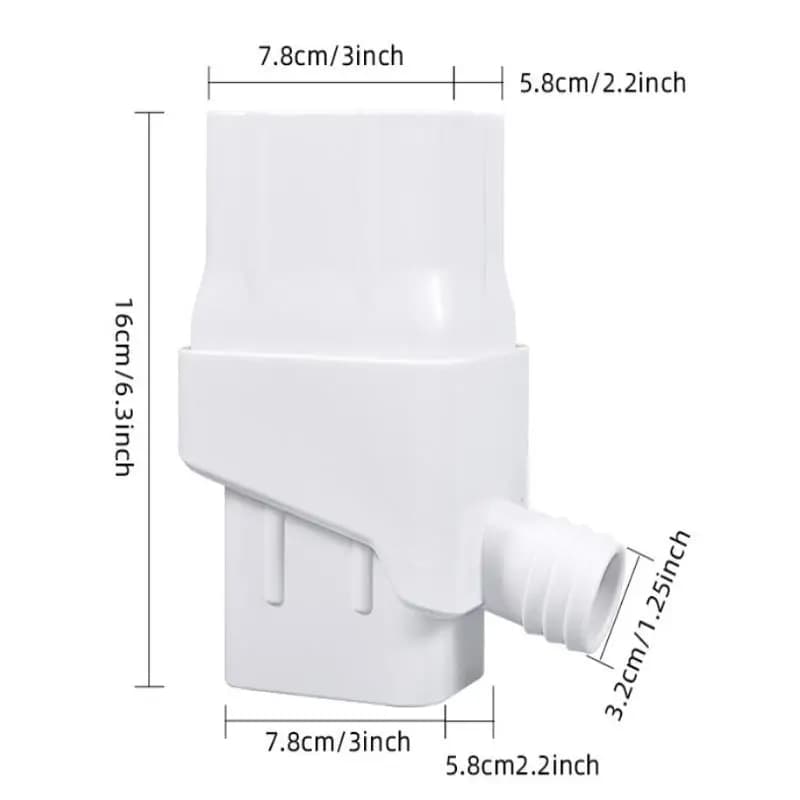 1 ensemble de déviateurs d'eau de pluie pour gouttières - Système de drainage de gouttière facile à installer avec tuyaux flexibles (14,1 po à 50,2 po)