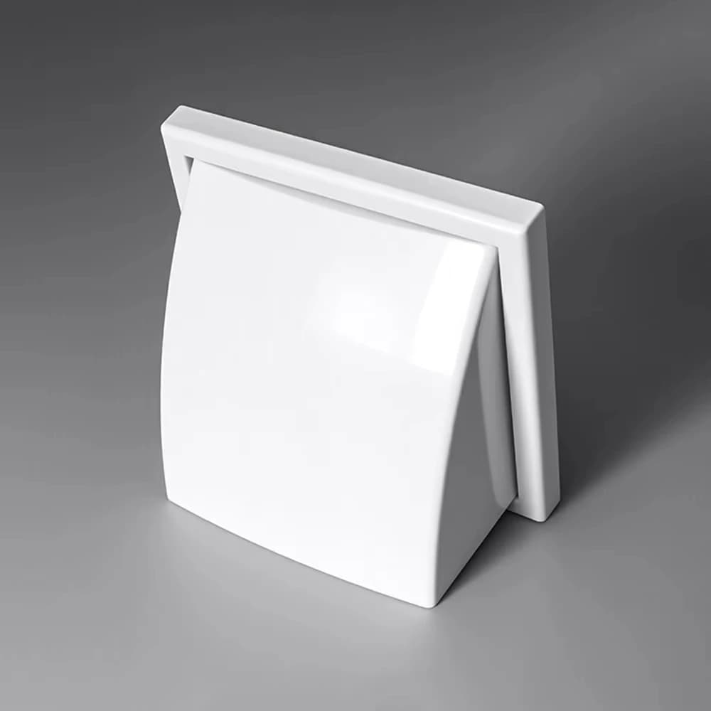 Grille de ventilation extérieure en ABS avec protection contre la pluie et couvercle d'évacuation à valve