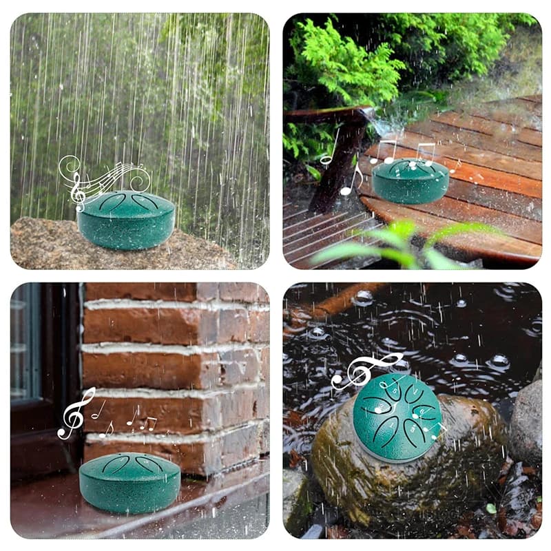 Tambour de pluie tambour de pluie pour l'extérieur lorsque la pluie tambour de pluie pour l'extérieur du jardin tambour Chakra tambour Chakra pour la pluie en plein air 6 notes