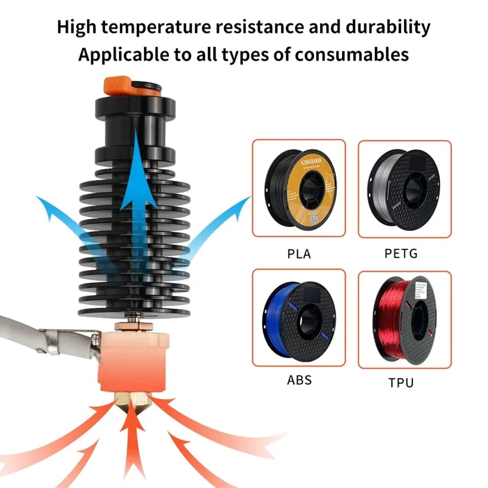 Kit Hotend volcan 24V 50W 60W E3D V6 pour imprimante 3D Voron 2.4, tête d'impression à noyau chauffant en céramique pour Voron Prusa MK3S Ender 3 CR10