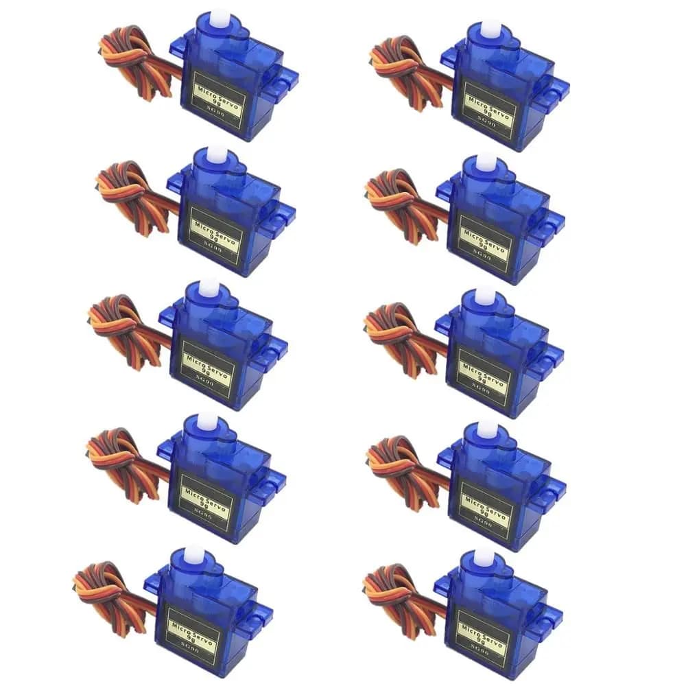 Micro servomoteur SG90 9G, 180 °, 360 °, pour robot RC, bras, hélicoptère, avion, télécommande