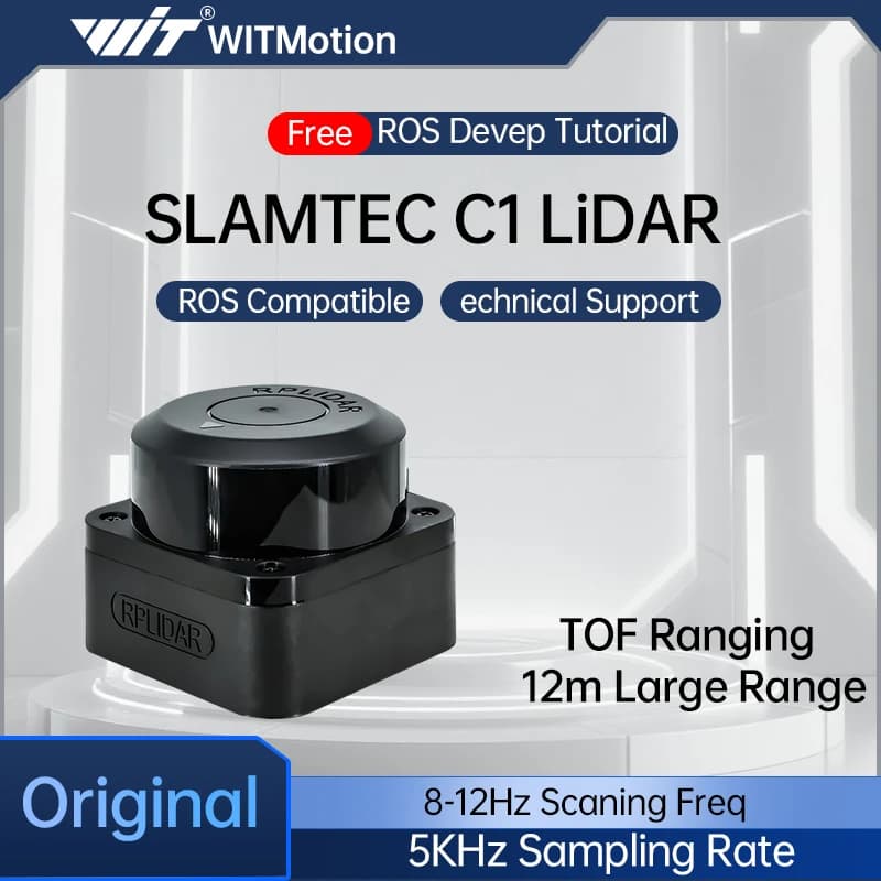 Capteur LiDAR SLAMTEC RPLIDAR C1 TOF Portée 12m 360° °   Module de numérisation pour la cartographie robotique, la navigation et l'évitement d'obstacles