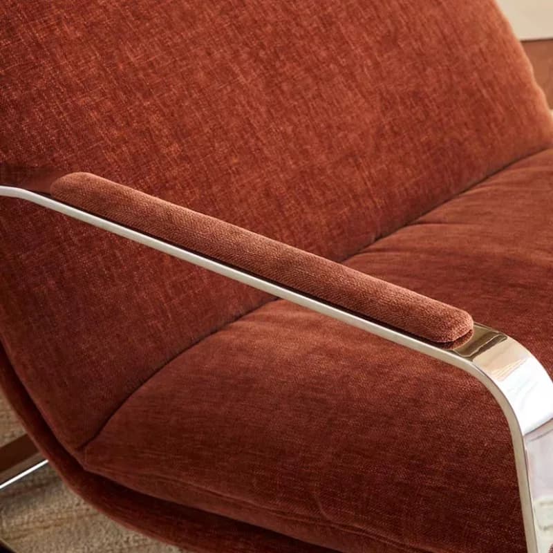 Fauteuil à bascule confortable pour chambre et salon, design nordique moderne Bauhaus, fauteuil d'appoint pour la maison et l'appartement