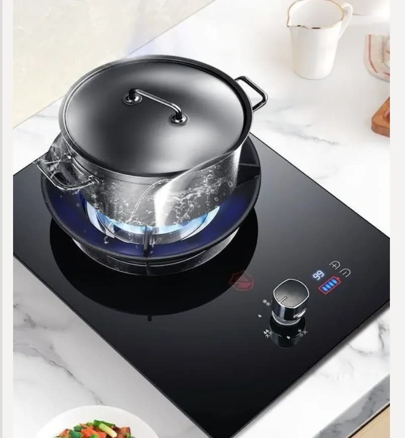 Cuisinière à gaz Haotaitai à brûleur unique, pour usage domestique, de type table, GPL/gaz naturel, économie d'énergie, haute puissance, LAD
