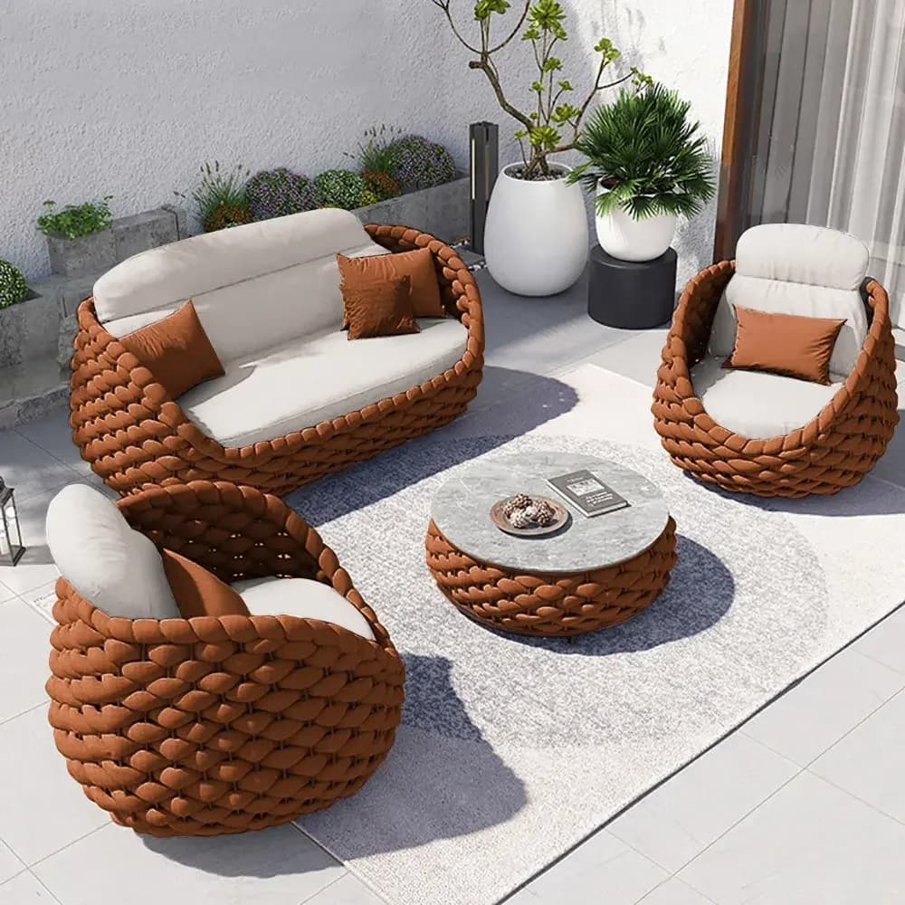 Coussin imperméable pour terrasse d'extérieur
