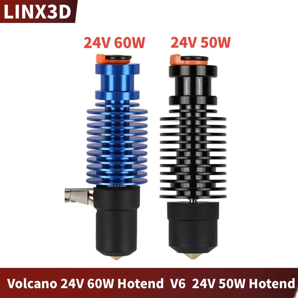 Volcano Hotend E3D V6 24V 50W 60W pour imprimante 3D Voron 2.4, tête d'impression à noyau chauffant en céramique pour Voron Prusa Ender 3 CR10 MK3S.